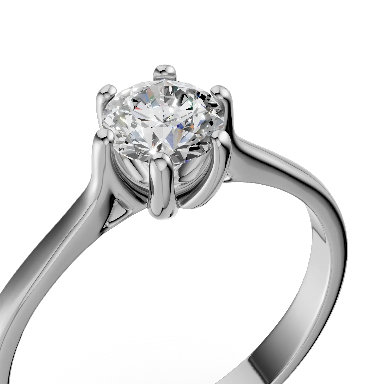 White gold engagement ring