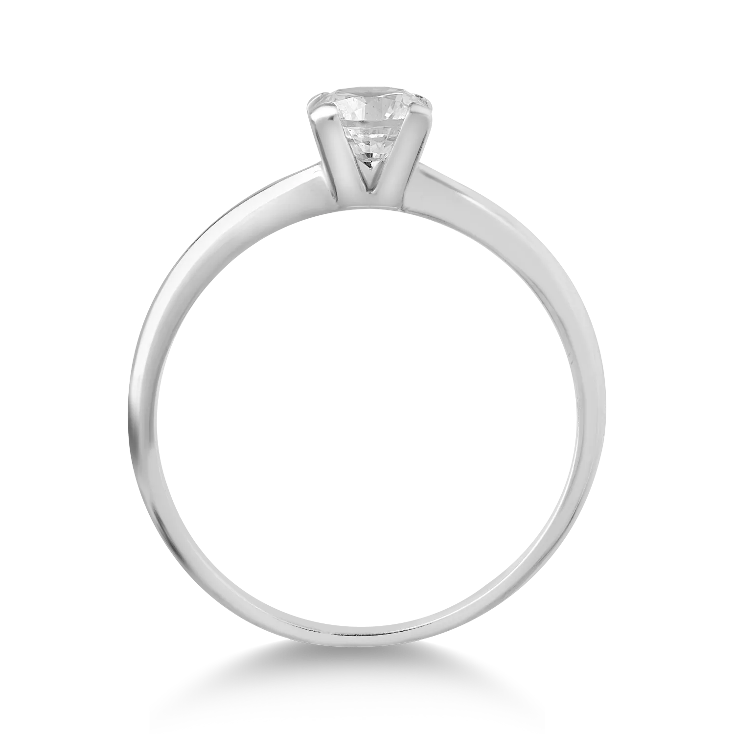 Годежен пръстен от 14K бяло злато