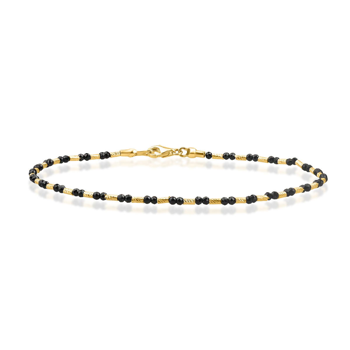 14K yellow gold men's bracelet