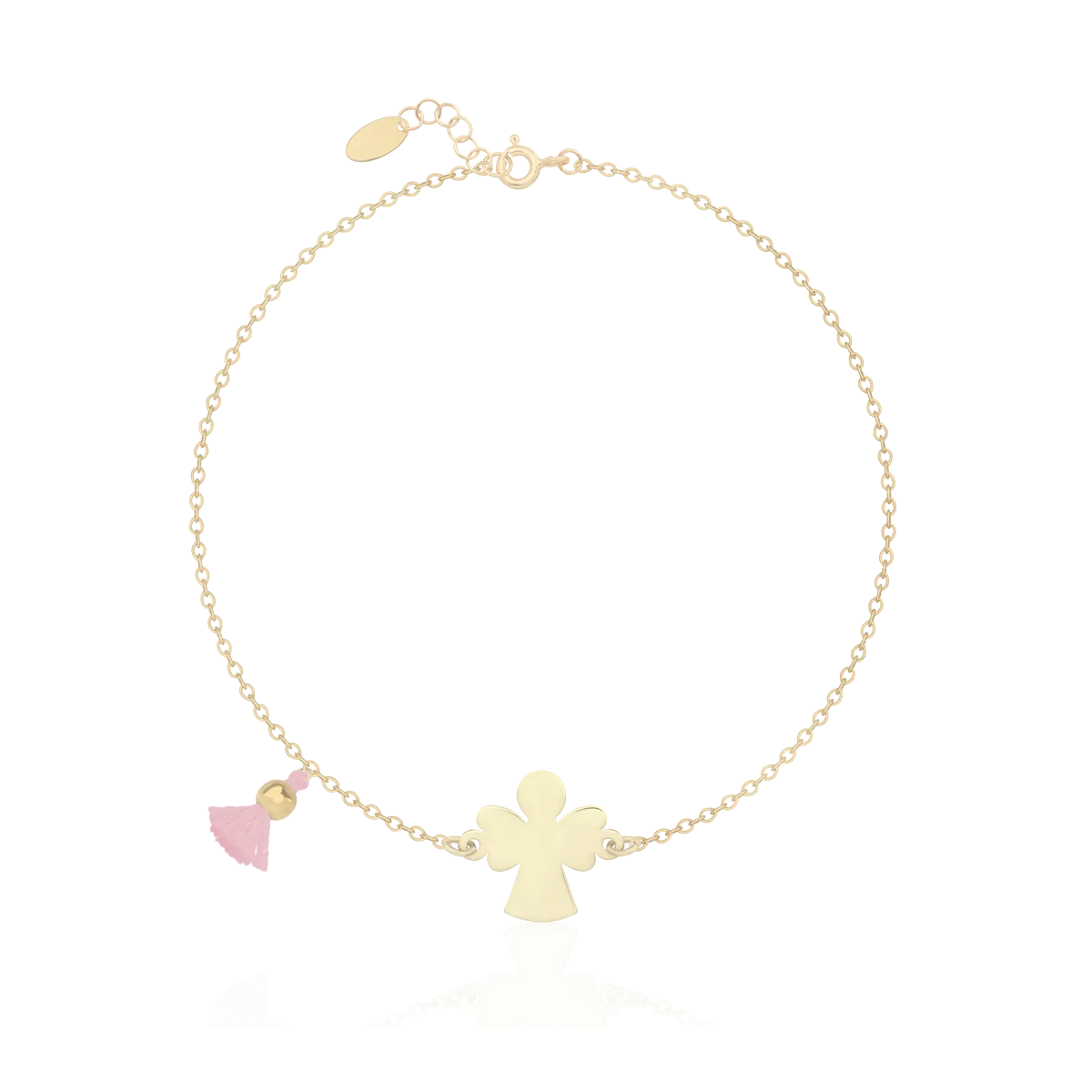 Гривна от жълто злато с талисмани