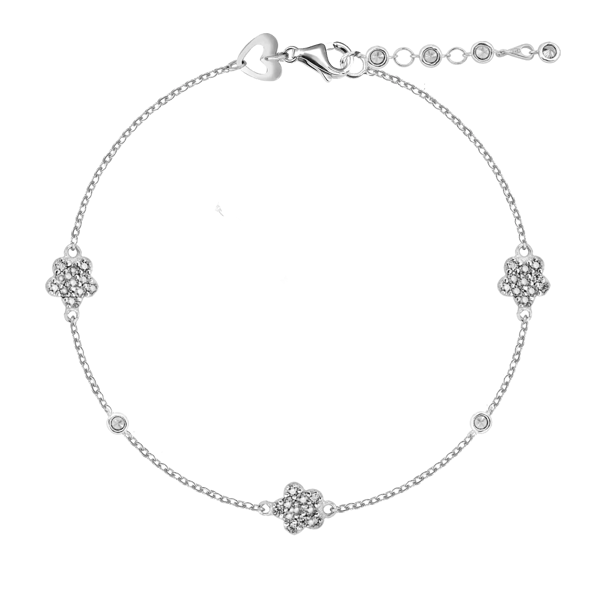 14K white gold bracelet