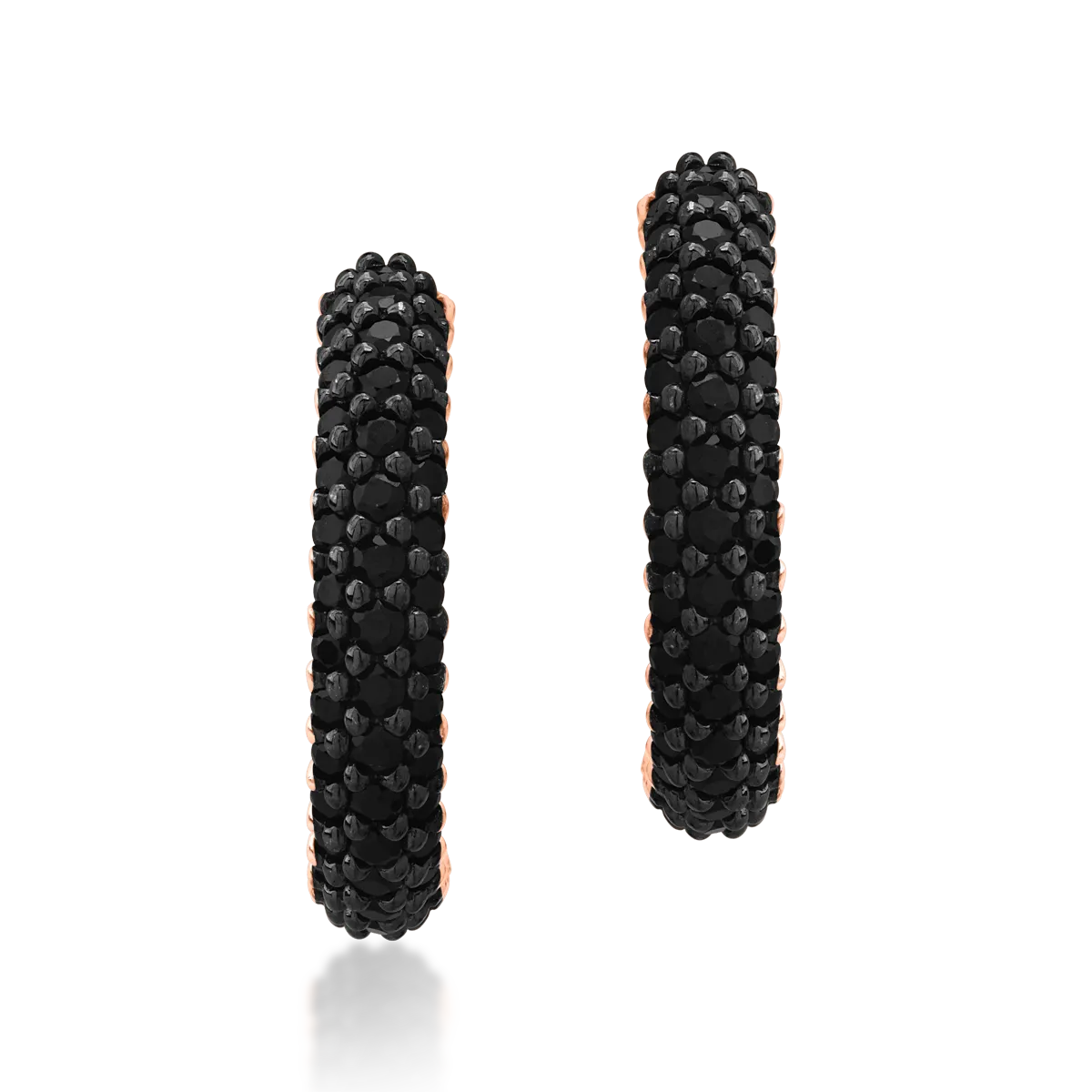 14К розови златни обеци-1185