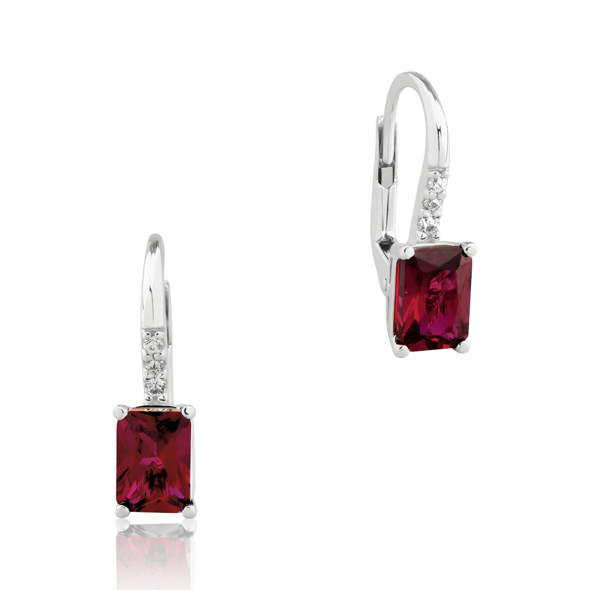 Fülbevaló 14K-os fehér aranyból